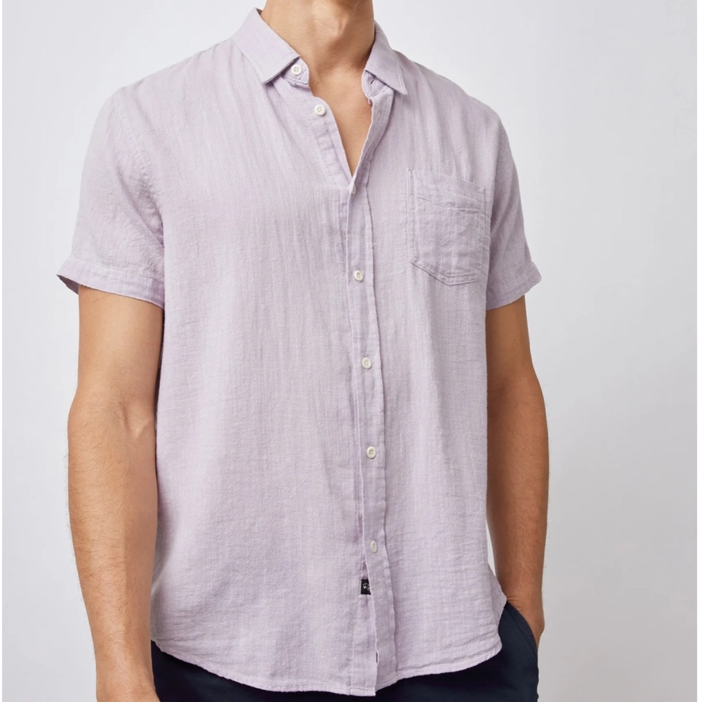 Rails Fairfax Button Down Shirt In Lavender Men Size S